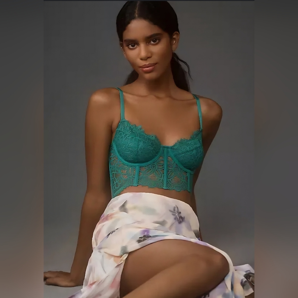 NWT Anthropologie The Giselle Lace Bustier Top